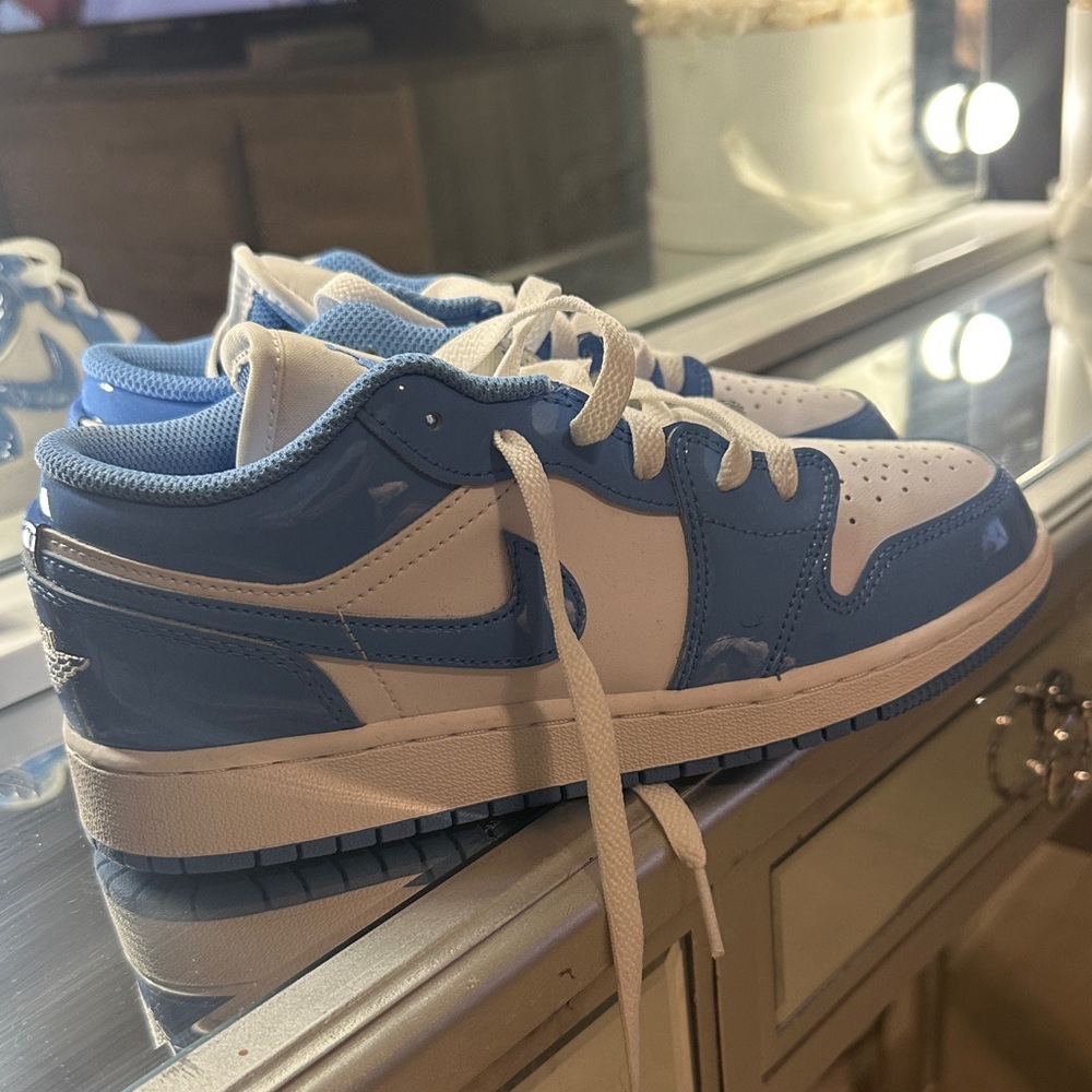 Kids Blue and White Sneakers